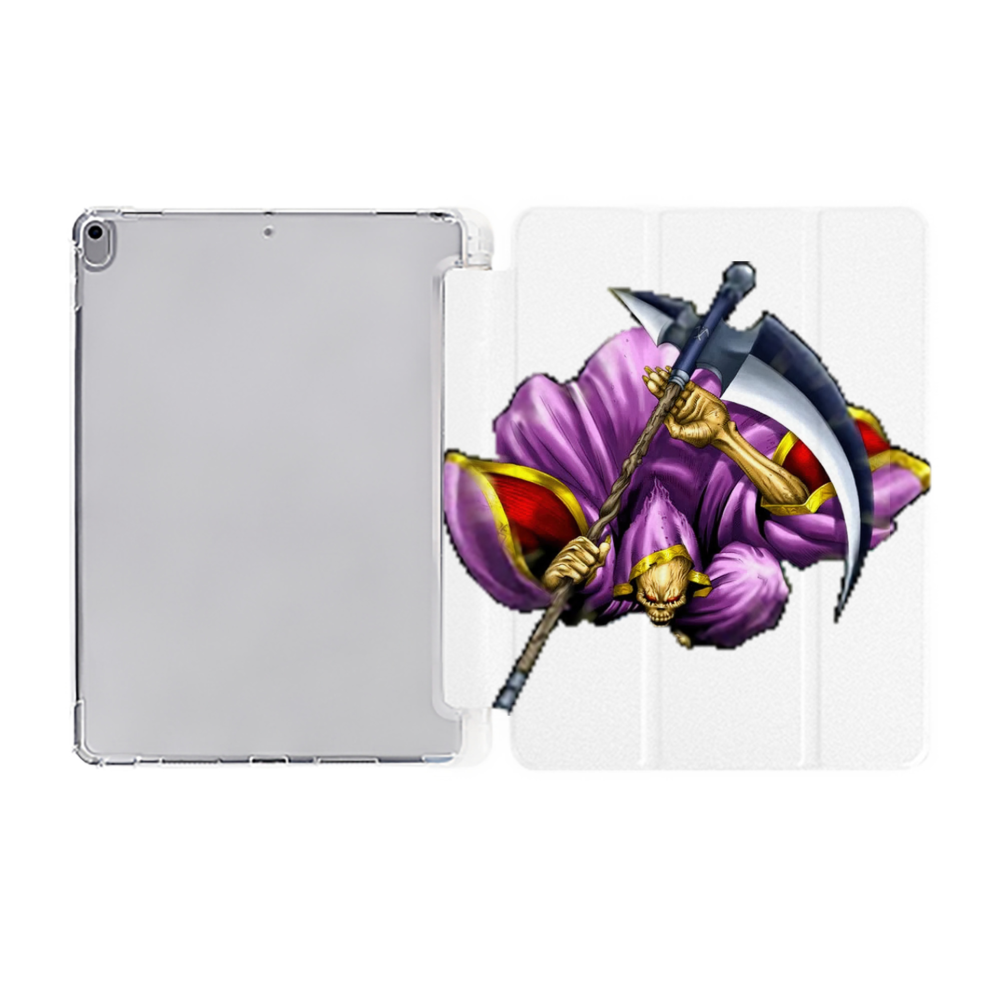 （画像用） 遊☆戯☆王 Yu-Gi-Oh! IPad ケース ペン収納付き 三つ折りスタンド PUレザー×シリコン 対応機種9.5/10.5/10.9インチ